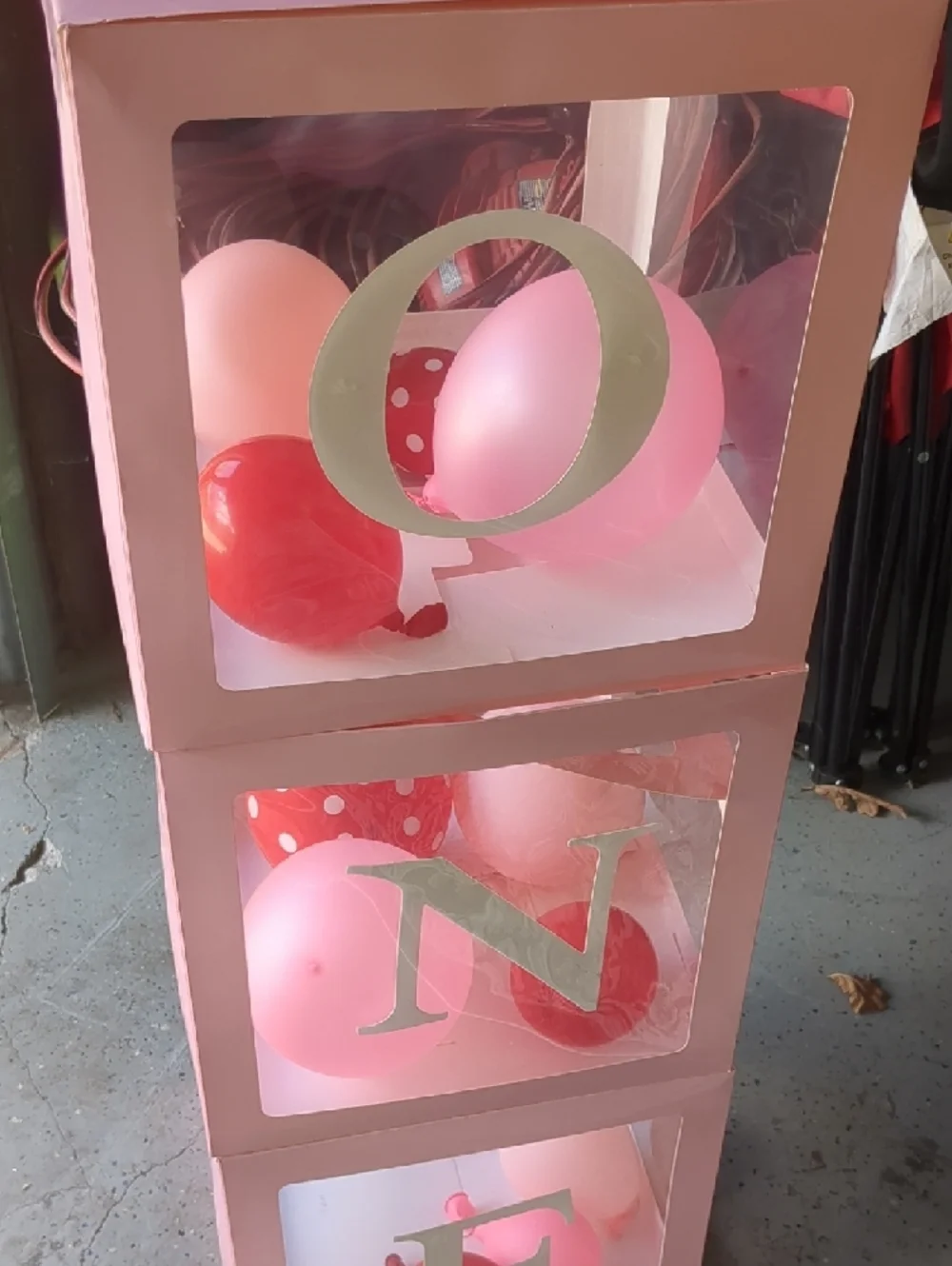 Berry 1st Yard Steaks - Pink Strawberry Letters & Pink Boxes (Spelling ONE)